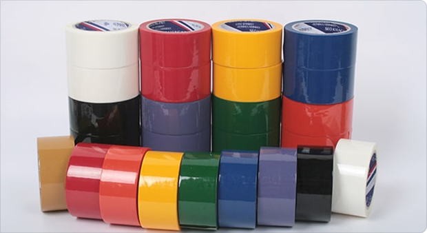 Băng keo màu dán thùng